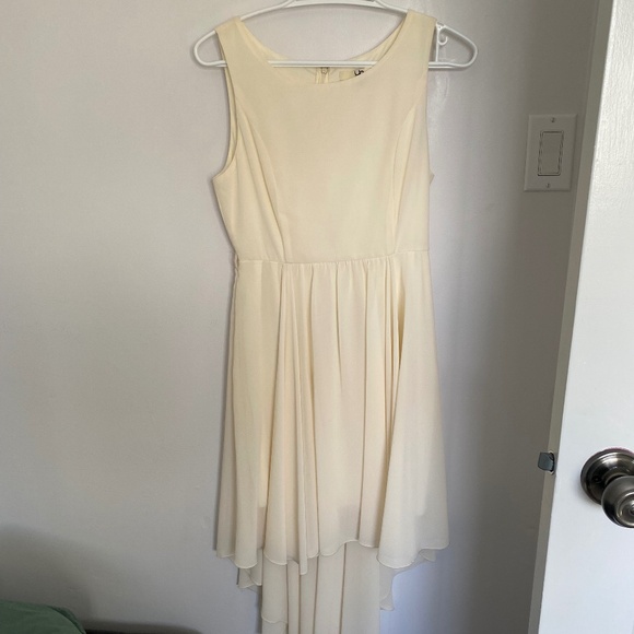 Ya Los Angeles hi-low dress, cream, medium - Picture 1 of 3